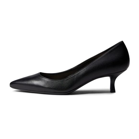 Ted Baker Women's Madylen Pumps US 9.5 EU 39.5 Black Leather Kitten Heel NWOB - Picture 2 of 15